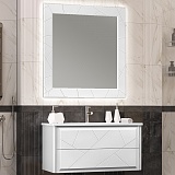 Opadiris Мебель для ванной Луиджи 100 подвесная белая матовая